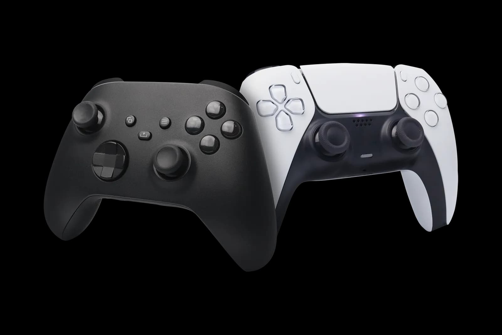 PlayStation 5 and Xbox game controllers