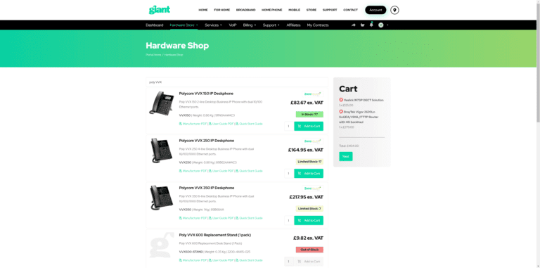 Giant's Integrated Online Hardware Shop: A Game-Changer in Streamlined Shopping for Telecom Equipment