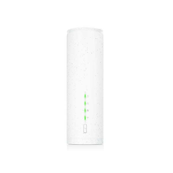 Zyxel EE5301 front view, vertical tower casing with status LED column.